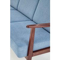 Диван Halmar Milano 3S tap. Castel 74 (синий/орех)