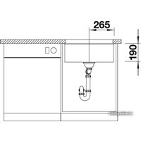 Кухонная мойка Blanco Subline 500-U (антрацит) [513413]