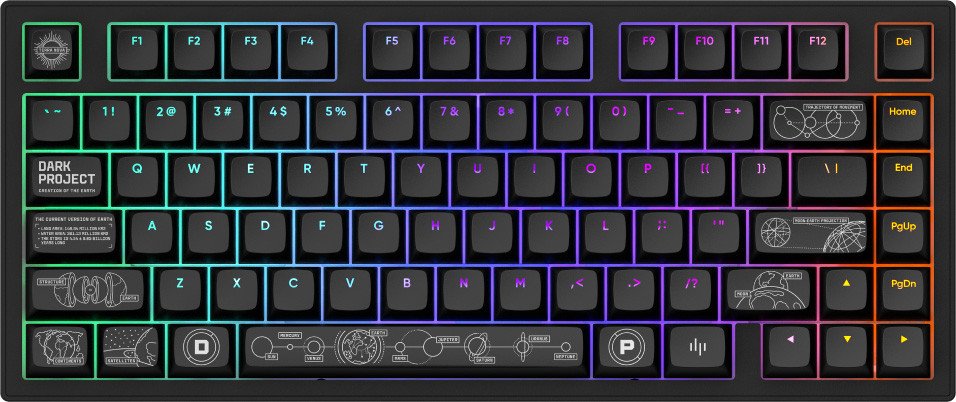 Клавиатура Dark Project ALU81A Terra Nova Black (g3ms Moonstone)