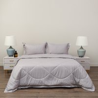 Семейный комплект постельного белья Sofi De MarkO Федерико 7Е Кт-Фд-7Е-пл (пепельный/лиловый)