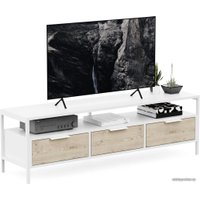 Тумба Crafto Фрида 04 1540x400x470 (белый/каштан)