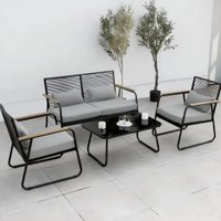 Набор садовой мебели AksHome Gardenia (черный)