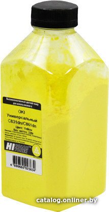 Тонер Hi-Black Универсальный для Oki С831dn/C861dn (желтый) 220 г