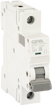 

Выключатель автоматический GEYA GYM9 1P 1А D 6кА GYM91P1D