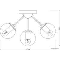 Люстра средней высоты Arte Lamp Bolla A1664PL-5CC