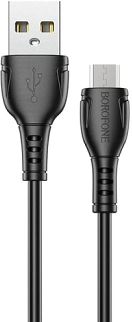 

Кабель Borofone BX51 USB type-A - microUSB (1 м, черный)