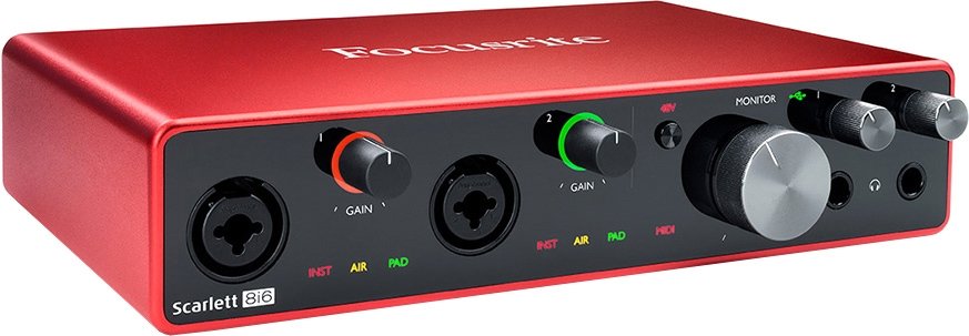 

Аудиоинтерфейс Focusrite Scarlett 8i6 (3-е поколение)