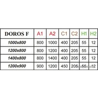 Душевой поддон Radaway Doros F 120x90
