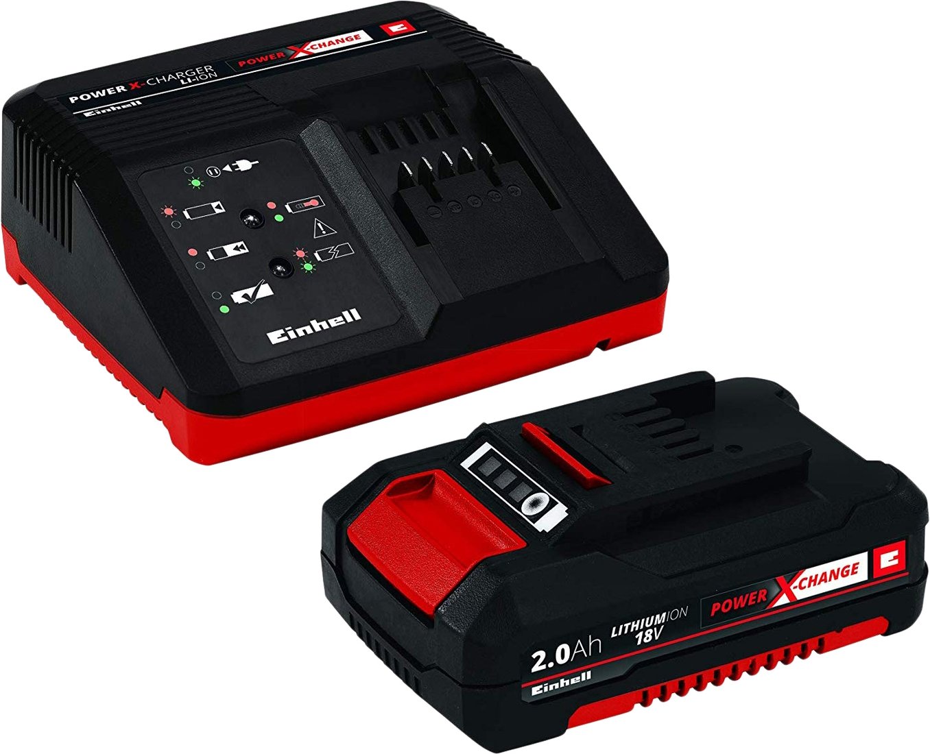 

Аккумулятор с зарядным устройством Einhell Power X-Change 4512040 (18В/2 Ah + 18В)