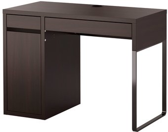 Стол Ikea Микке 102.447.43 (черный/коричневый)