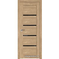 Межкомнатная дверь ProfilDoors 2.09XN L 40x200 (каштан натуральный, стекло дождь черный)