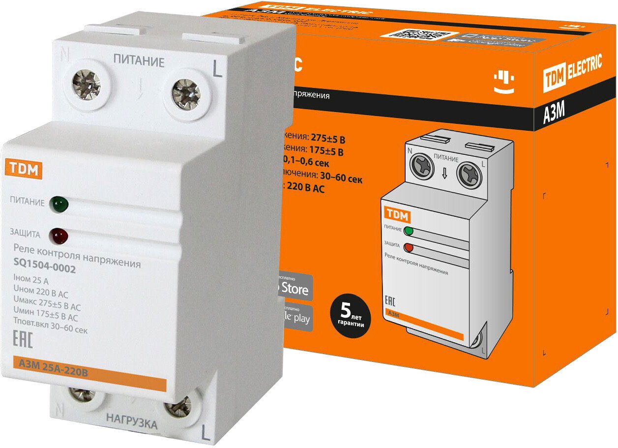 

Реле напряжения TDM Electric SQ1504-0002