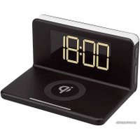 Настольные часы с беспроводной зарядкой Max M-010 (черный)