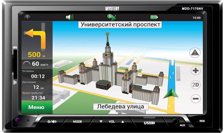 

USB-магнитола Mystery MDD-7170NV