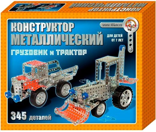 

Конструктор Десятое королевство Металлический конструктор 00953 Грузовик и трактор