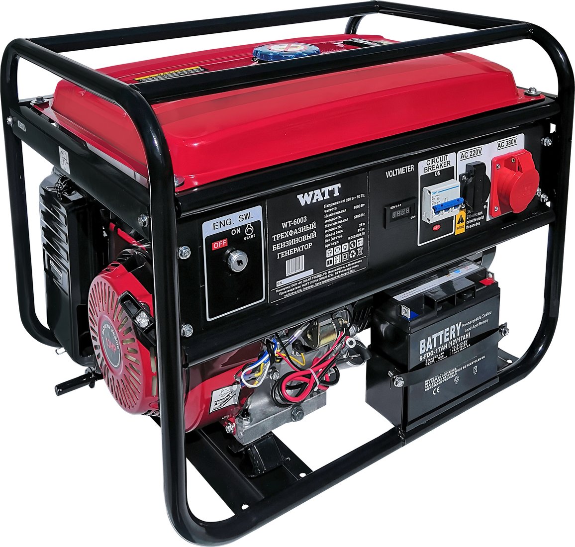 

Бензиновый генератор WATT WT-6003