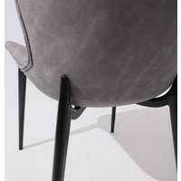 Стул Алвест Av 470 (темно-серая замша 10/черный)