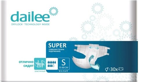 

Подгузники для взрослых Dailee Super Small S (30 шт)