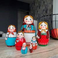 Развивающая игрушка Брестская Фабрика Сувениров в стиле первой русской матрешки (набор 7 шт)