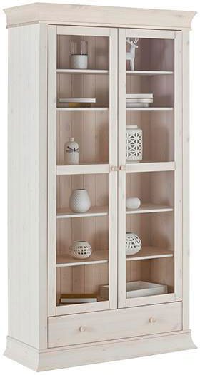 

Шкаф-витрина ММЦ Бостон 21G (белый воск)