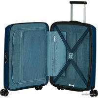Чемодан-спиннер American Tourister Aerostep Navy Blue 55 см