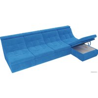Модульный диван Лига диванов Холидей люкс 105558 (велюр, голубой)