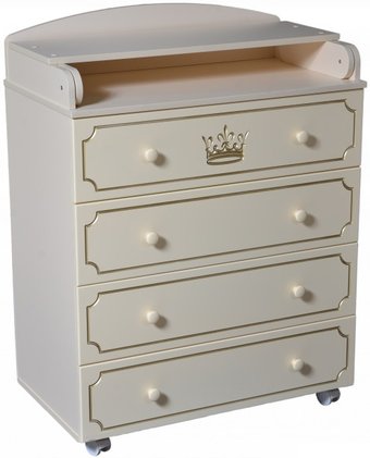 Детский комод Антел Nikol 800/4 МДФ (слоновая кость)