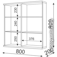 Шкаф распашной Rinner Тиффани М08 (белый текстурный)