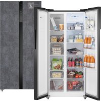 Холодильник side by side Weissgauff WSBS 500 Inverter NoFrost Rock Glass