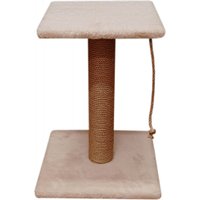 Когтеточка Bast С полкой 50 (джут, бежевый)