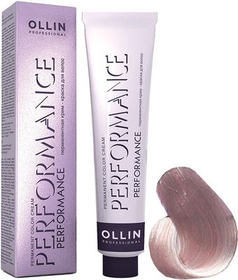 Крем-краска для волос Ollin Professional Performance 10/22 светлый блондин фиолетовый