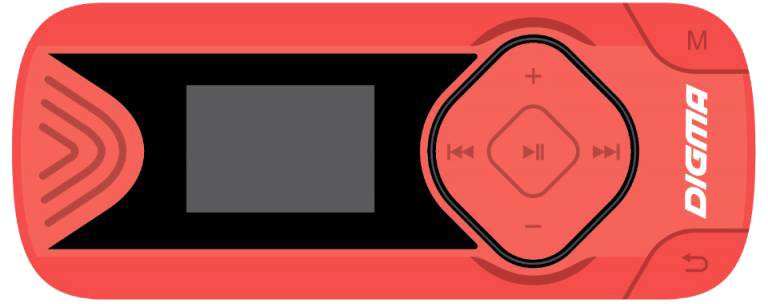

Плеер MP3 Digma R3 8GB (красный)