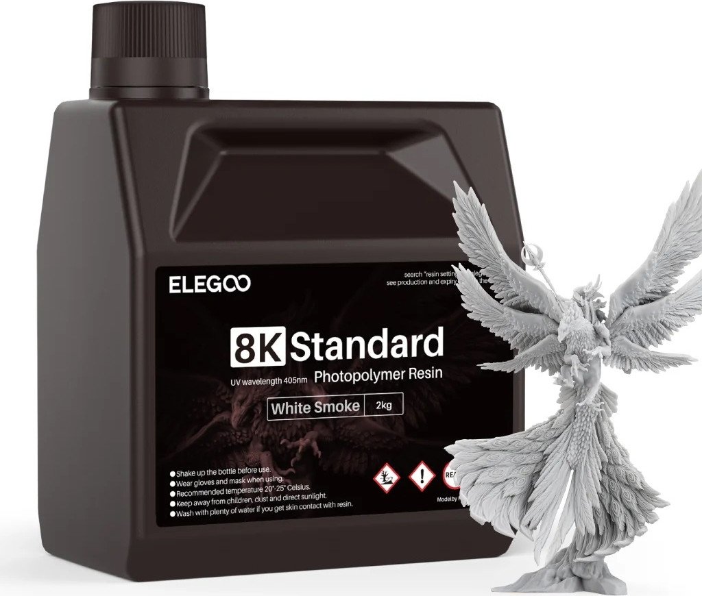 Фотополимер Elegoo Standard 8K 2кг (белый дым)