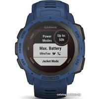 Умные часы Garmin Instinct Solar (голубой прилив)