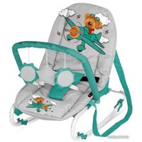 Шезлонг Lorelli Top Relax Grey&Green Pilot [10110021518]