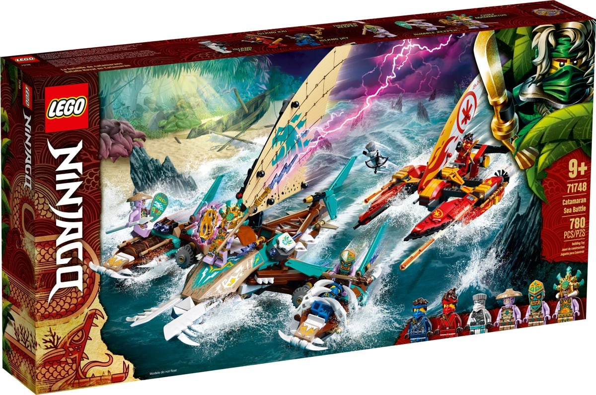 

Конструктор LEGO Ninjago 71748 Морская битва на катамаране