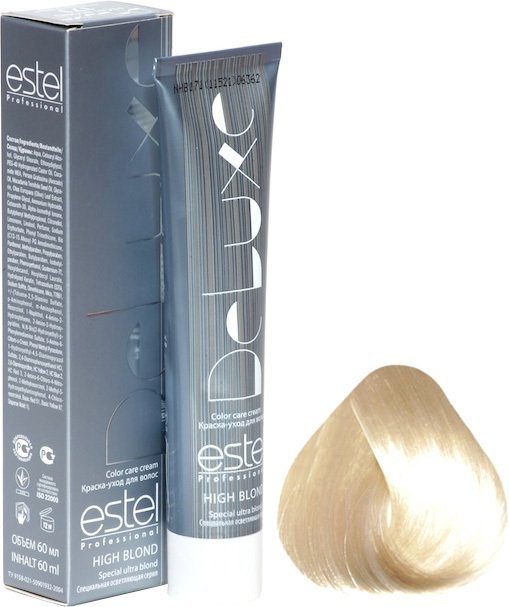 

Крем-краска для волос Estel Professional High Blond De Luxe 116 пепельно-фиолетовый блондин ультра