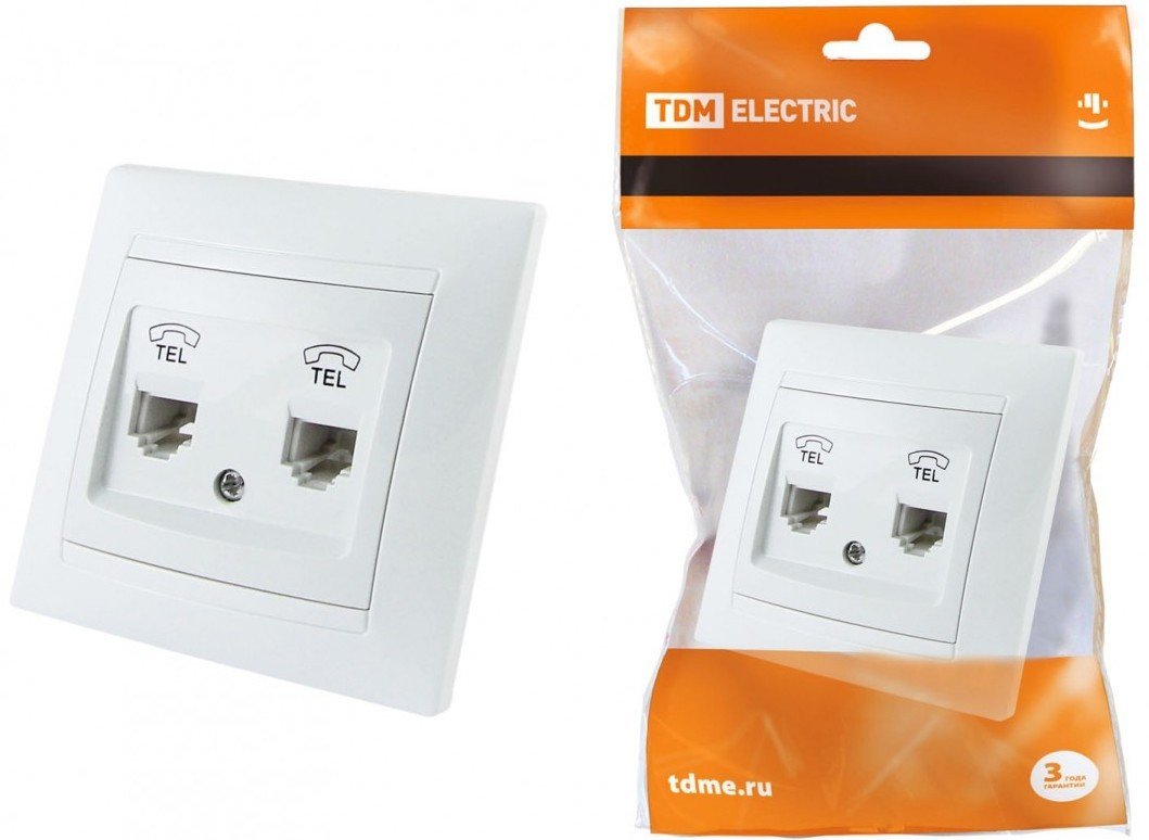 

Розетка телефонная TDM Electric Лама SQ1815-0018