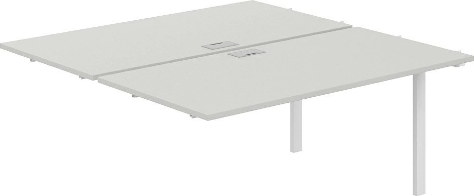 

Офисный стол Norden 320х163.8х75 SG.219.SH.63.WH (белый/серый бархат)