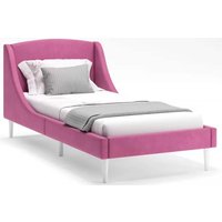 Кровать MONOFIX Лотти 90x200 (микровелюр/бордовый)