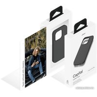 Чехол для телефона uBear Capital Leather для iPhone 15 Pro Max (черный)