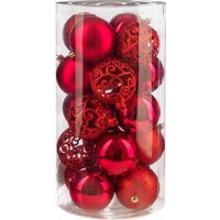 Елочная игрушка Ausini VT25-04018-3 (красный, 20 шт)