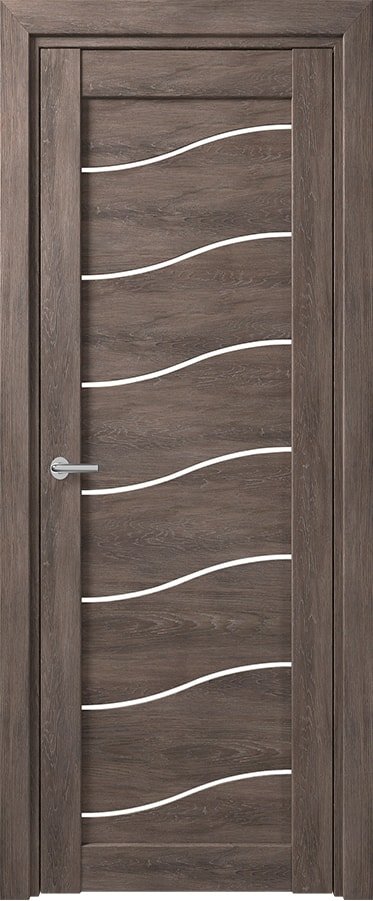 

Межкомнатная дверь Юркас Deform D2 ДО 60x200 (дуб шале графит/lacobel белый лак)
