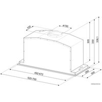 Кухонная вытяжка Smeg KICGR70X