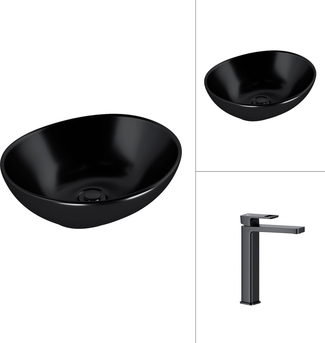 Умывальник Lauter 21652-A + Cascade 21СК0655BS