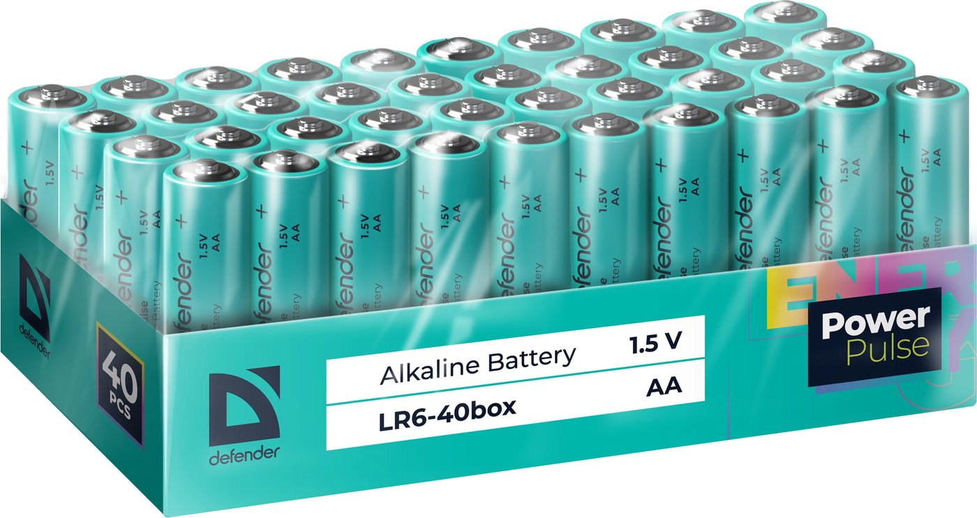 

Батарейка Defender LR6-40box
