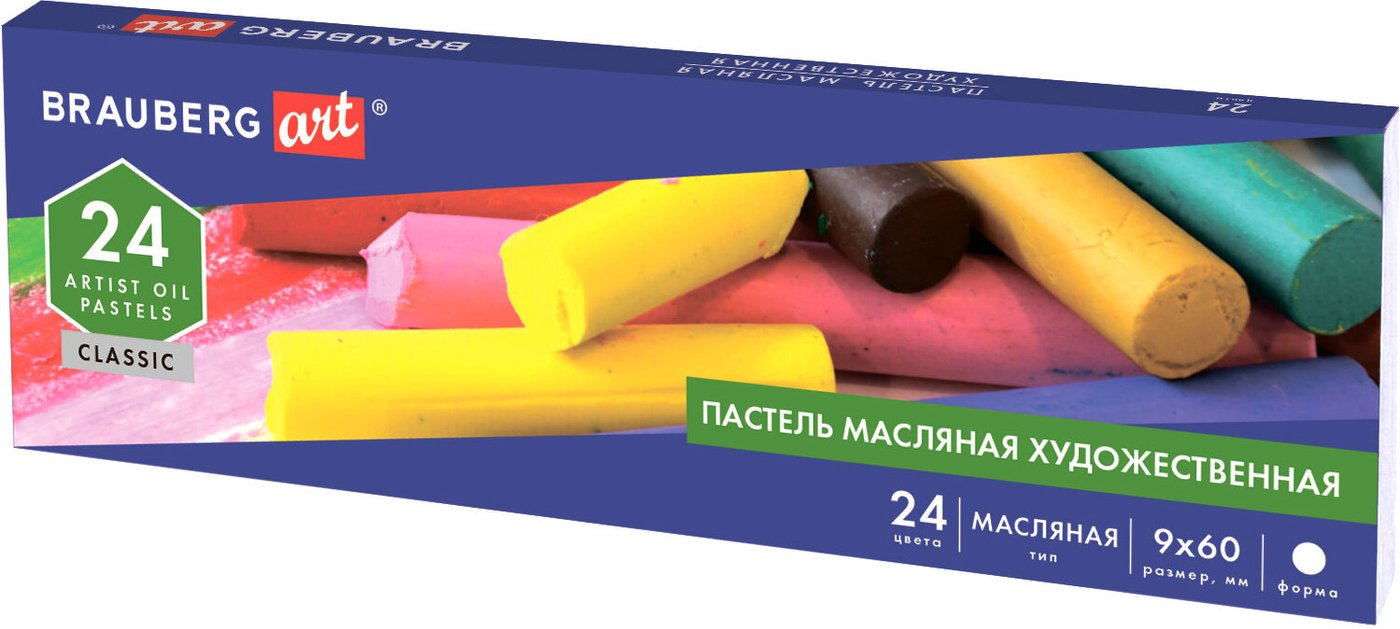 

Набор масляной пастели BRAUBERG Art Classic 181448 (24 цв)