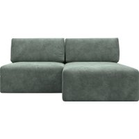 Угловой диван Лига диванов Лига-060 НПБ угол универсальный 129509 (велюр Brut 08 зеленый)