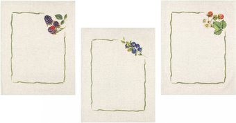 Набор полотенец Беларускі лён 22С145-ШР+К/п.р/фкор 45x60 (3 шт, 1 379-Лесные ягоды-3/сорт 1)