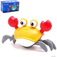 Игрушка-каталка Sima-Land Краб QC-1Y 7865412 (желтый)